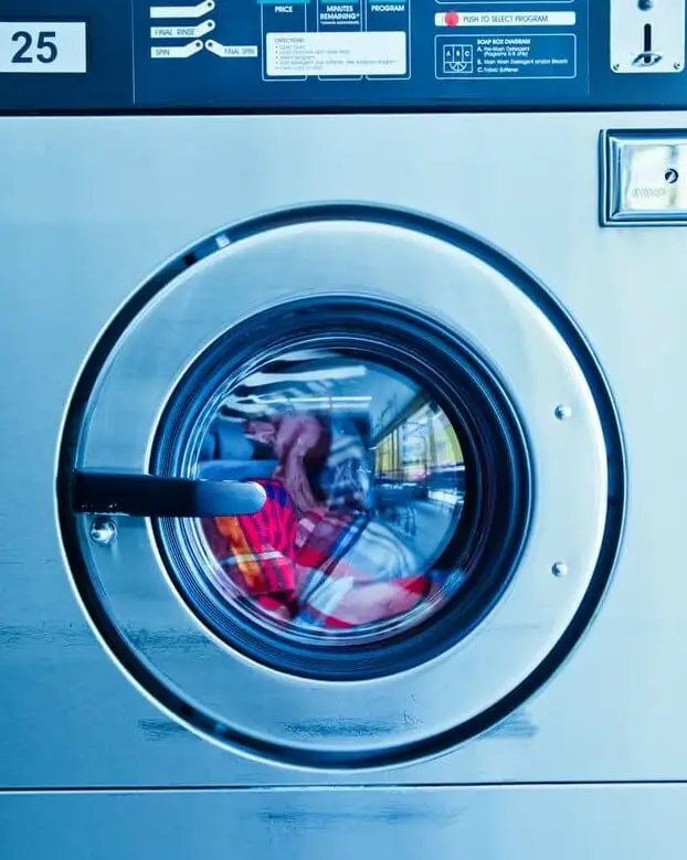 bluish color modern washing machine 