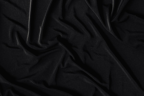 black colored cloth fabric 
