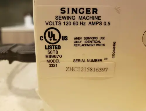 singer sewing machine dual voltage