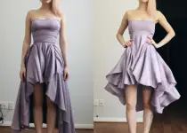 Turning a Long Dress into a Short One
